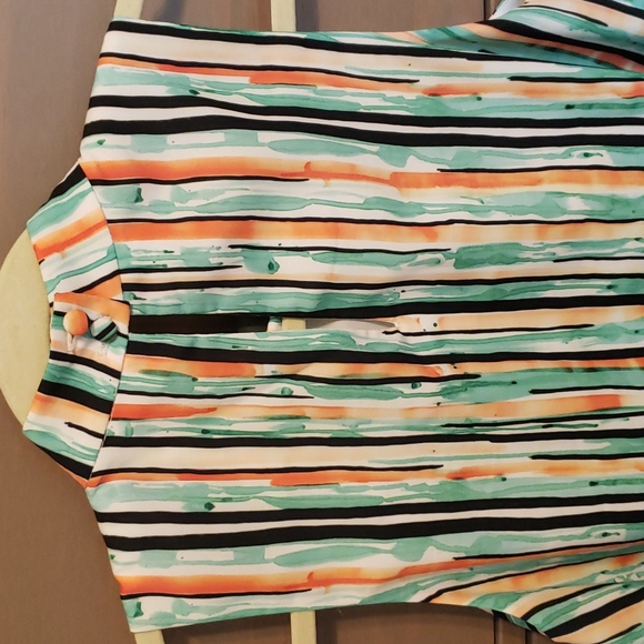 Anthropologie Lindsey Tiered Top in Blue Motif by Hutch Size Small - Picture 8 of 9